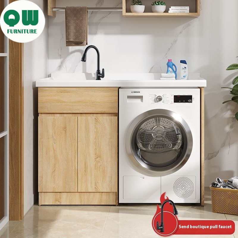 QW- Bathroom cabinet and bathroom sink set