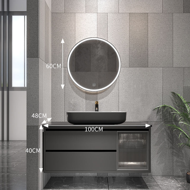 QW- Bathroom Set with Sink and Mirror, Smart Mirror Cabinet