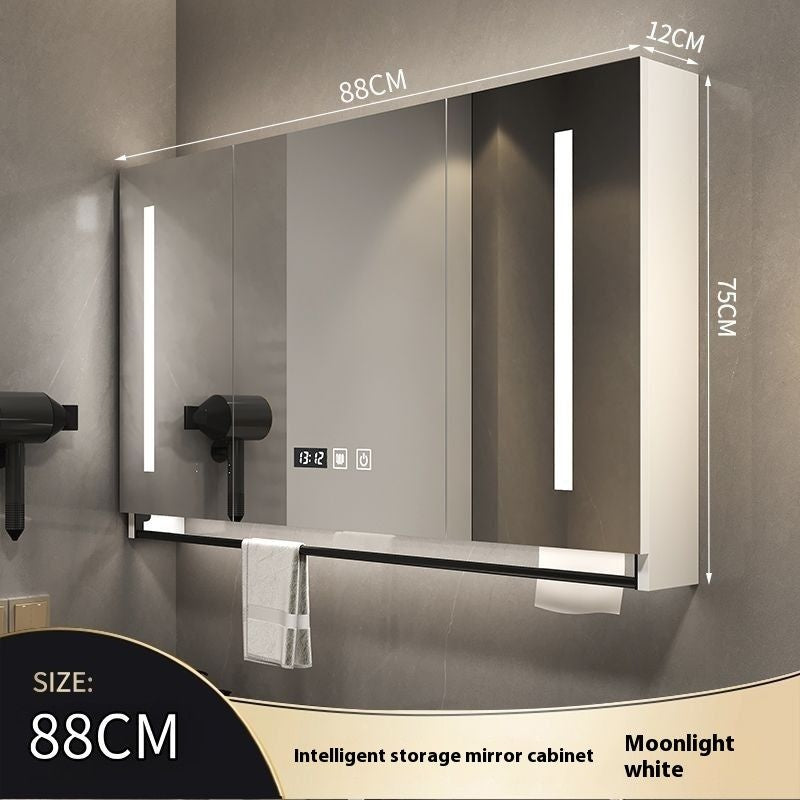 QW- Made of Real Wood Smart Mirror in the Bathroom Storage Cabinet