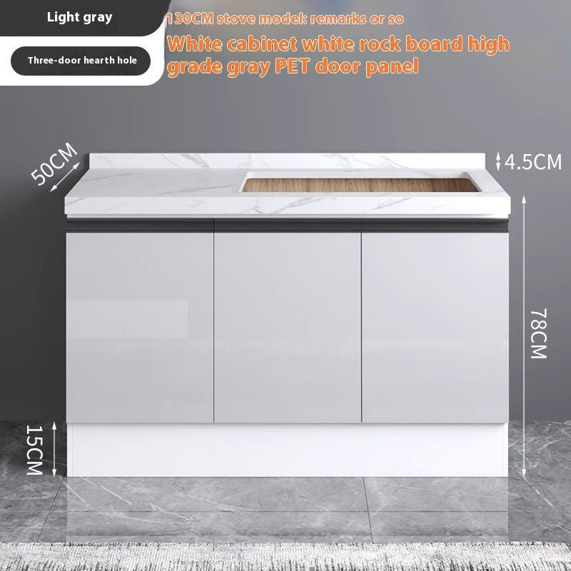 QW- Aluminum Alloy Kitchen Storage Cabinet with Free Sink