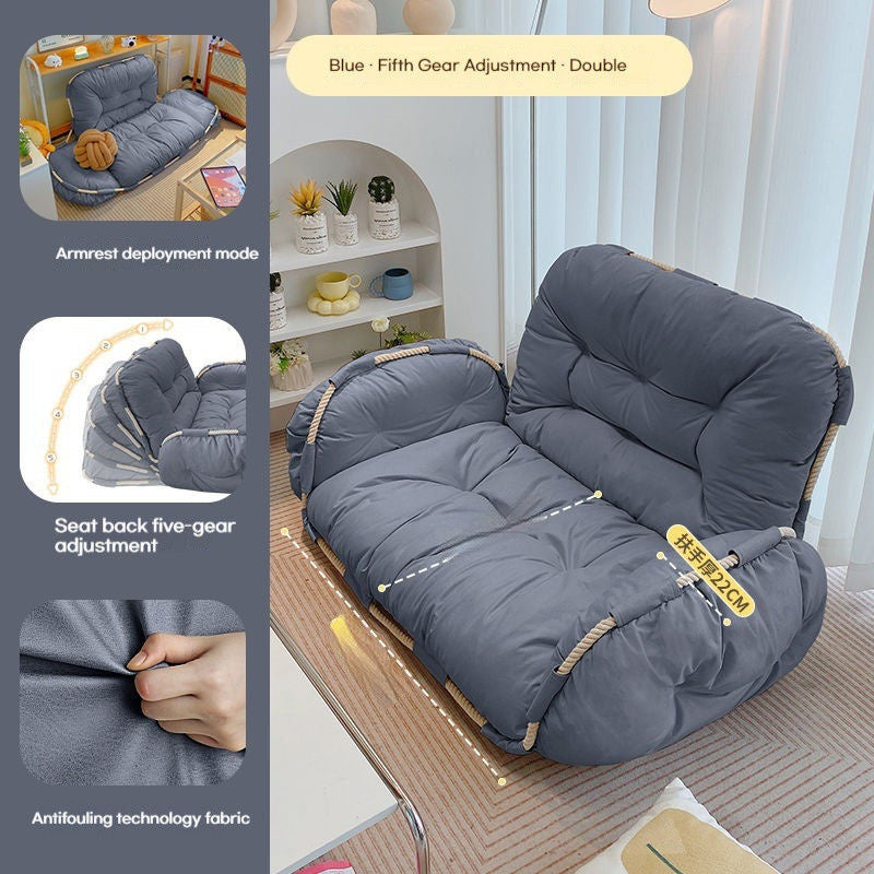 Tatami Jati Bilik Tidur Berkembar Balkoni Ruang Tamu Sofa Kecil Kerusi Malas