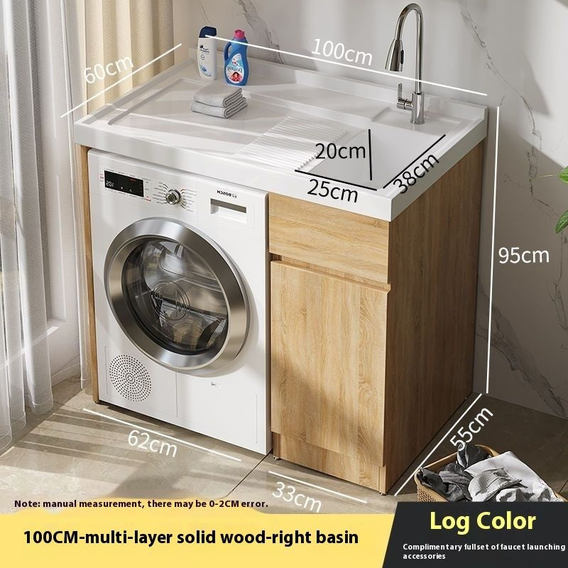 QW- Bathroom cabinet and bathroom sink set