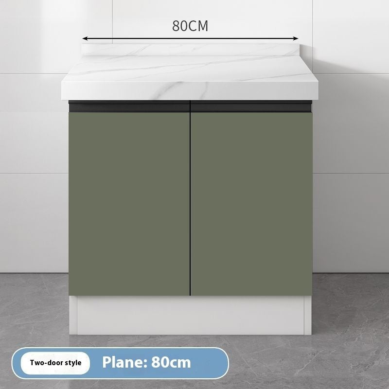 QW- Kabinet simpanan dapur, meja kerja dengan sinki