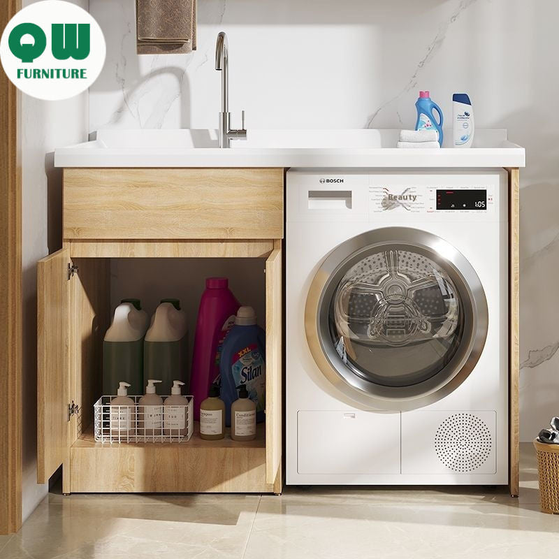 QW- Bathroom cabinet and bathroom sink set