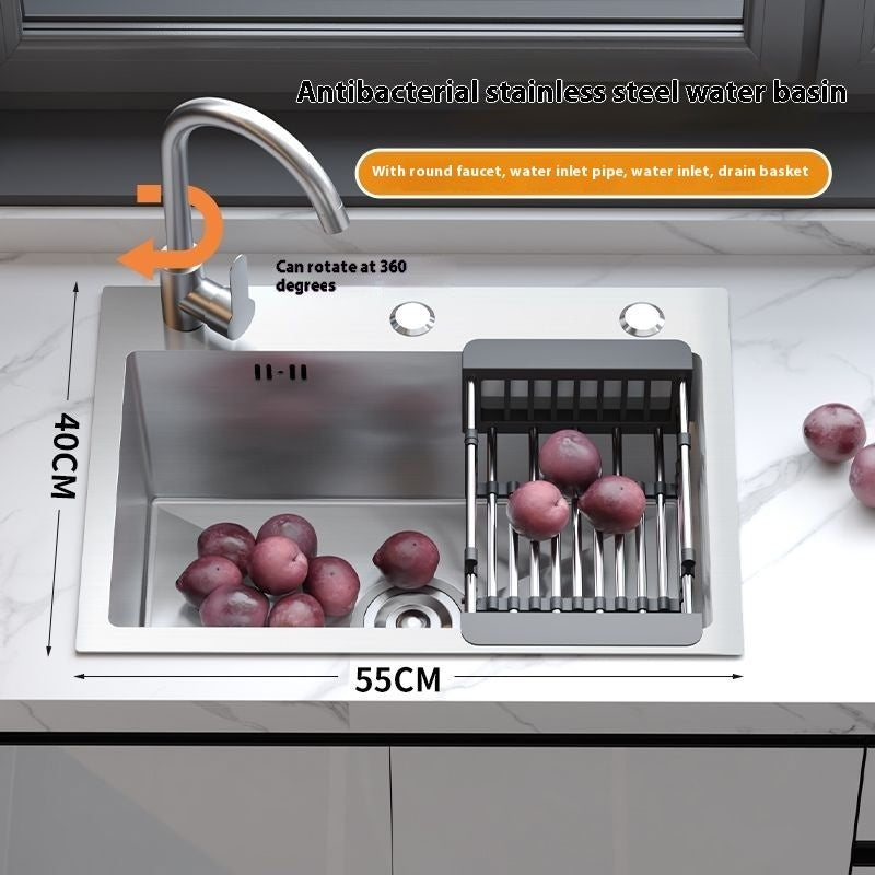 QW- Aluminum Alloy Kitchen Storage Cabinet with Free Sink