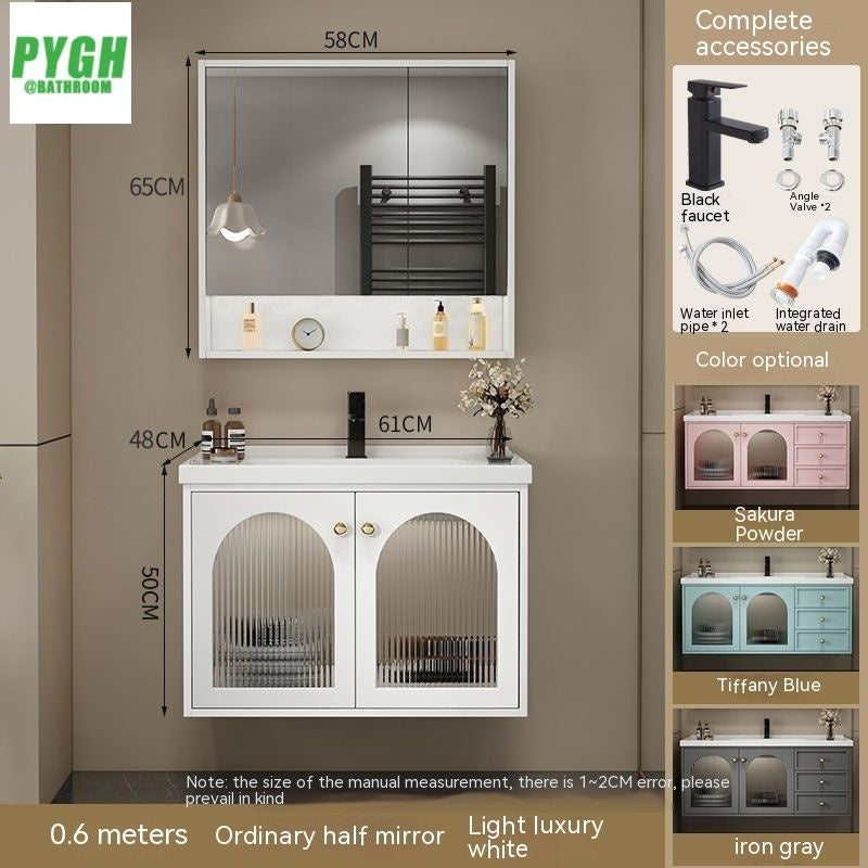 QW- Smart Mirror Real Wood Storage Bathroom Wash Cabinet