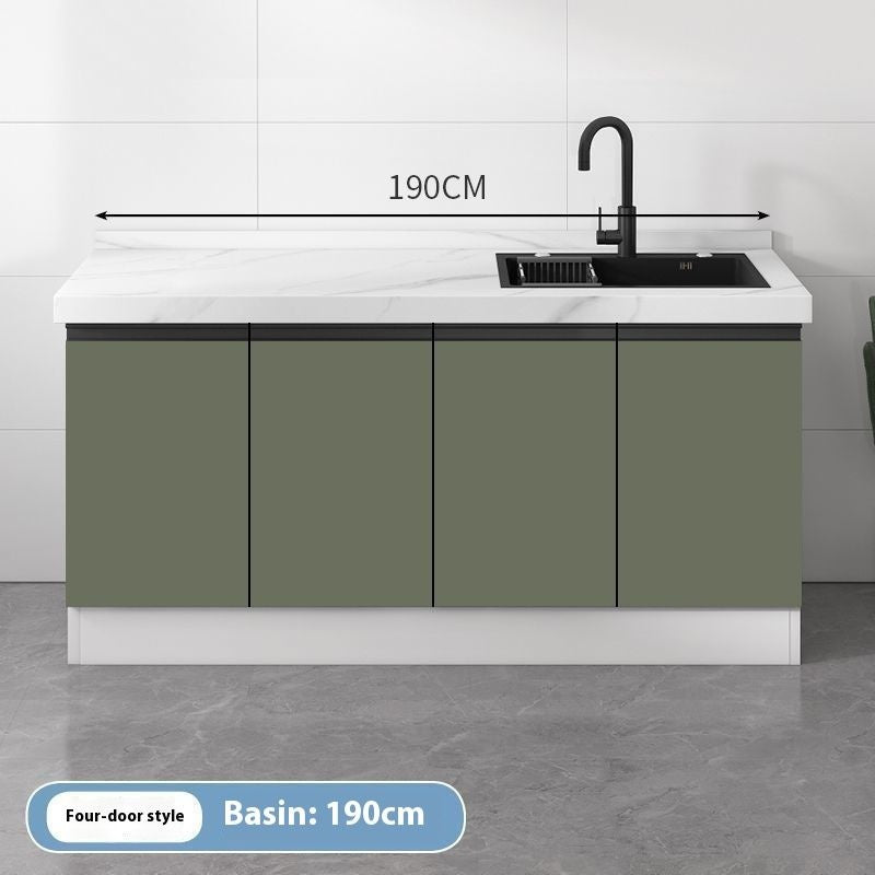 QW- Kabinet simpanan dapur, meja kerja dengan sinki