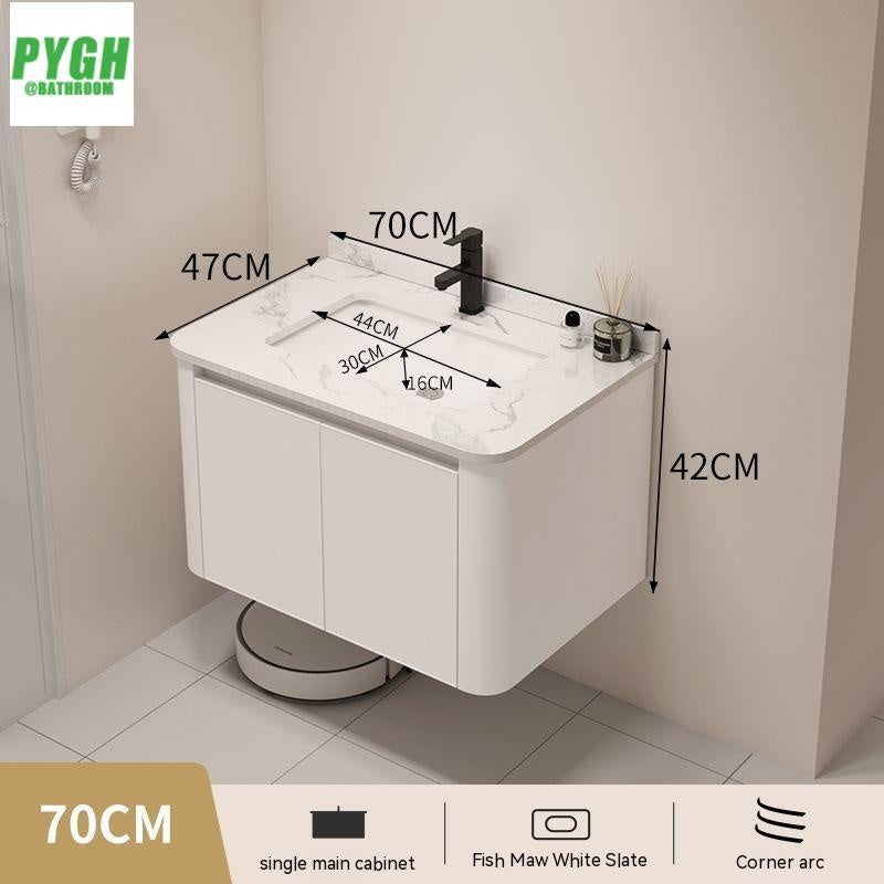 QW- Basin space aluminum integrated basin cabinet, bathroom mirror, storage cabinet