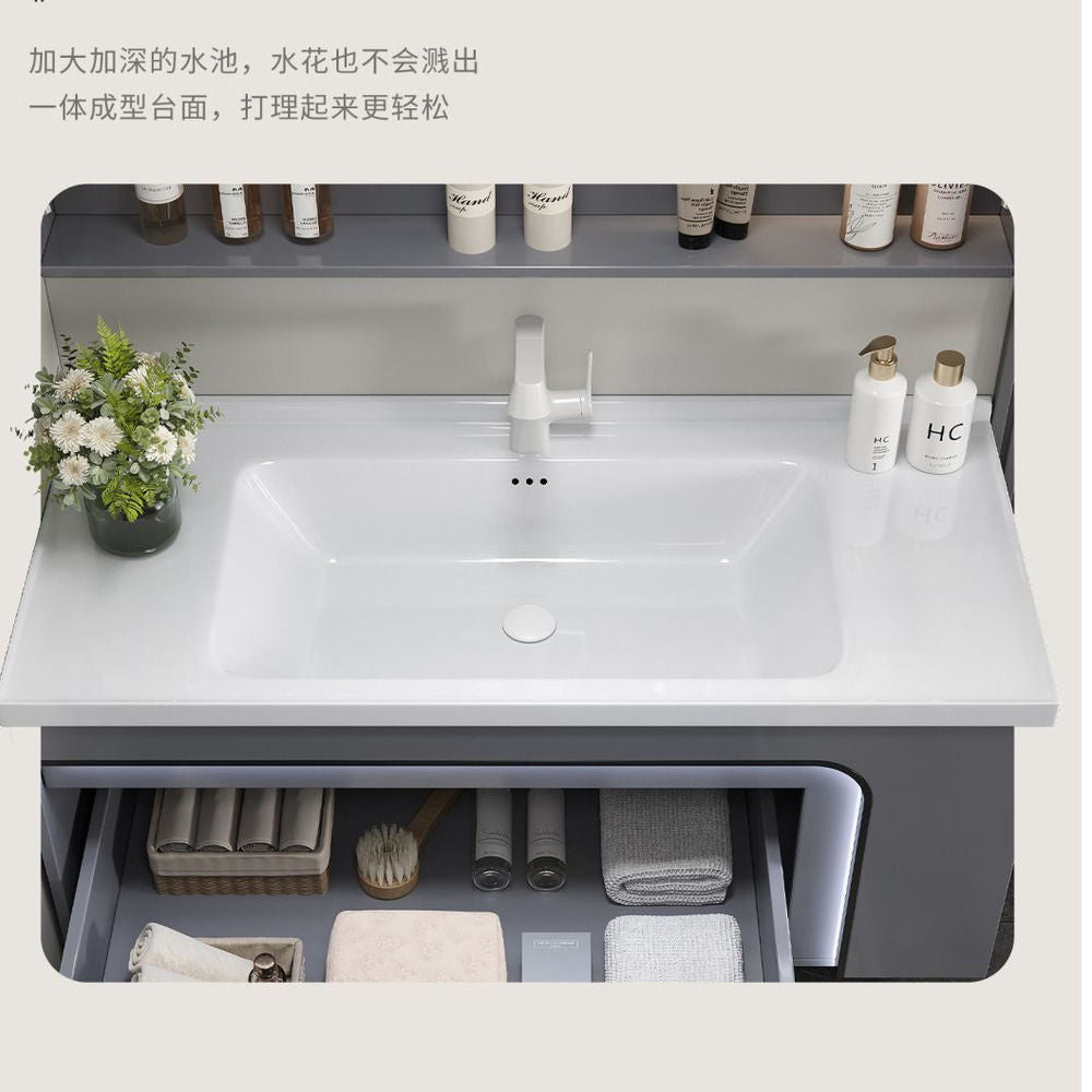 QW- Aluminum Storage Cabinet Smart Mirror in the Bathroom, Bathroom Sink
