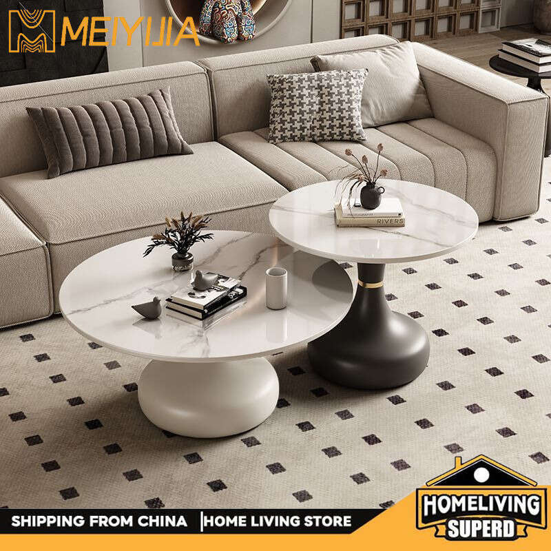 Slate set for home living room Small coffee sofa side table, small round table