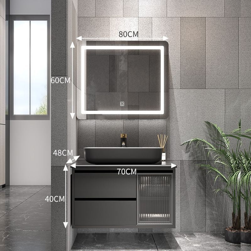 QW- Bathroom Set with Sink and Mirror, Smart Mirror Cabinet