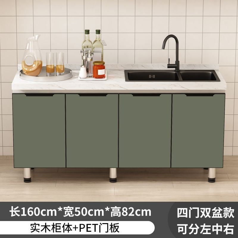 QW- Kabinet dapur, meja kerja pulau, kabinet simpanan dapur 