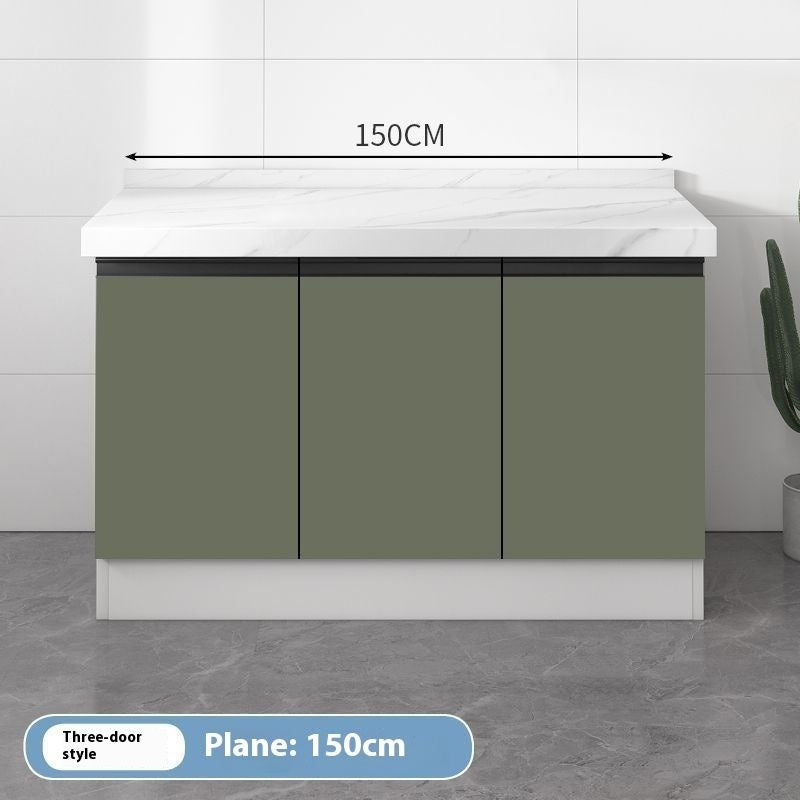 QW- Kabinet simpanan dapur, meja kerja dengan sinki