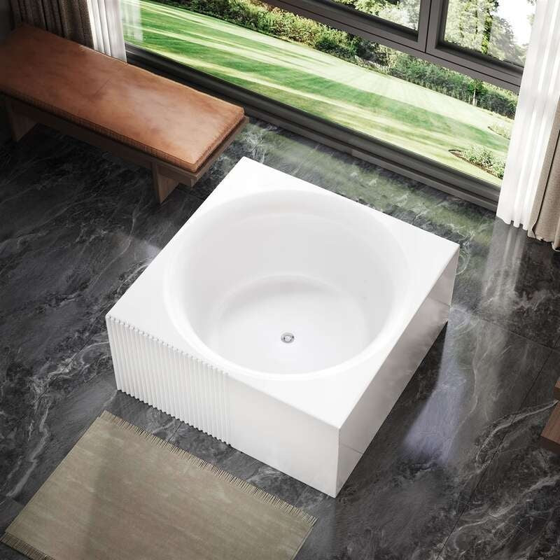 QW- Acrylic Double Spa Bathtub