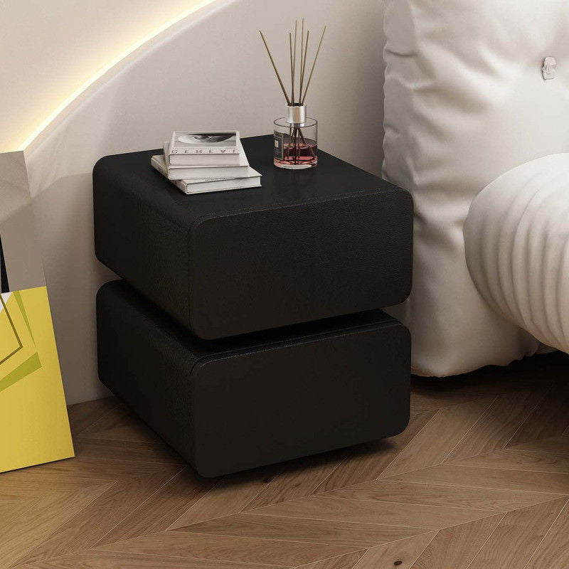 Smart Suspension Safe Bedside Luxury Premium Solid Wood Cabinet Large Bedroom with Light