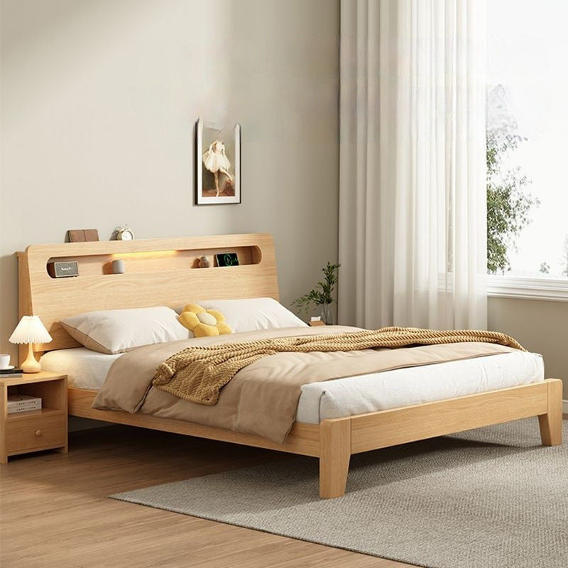 Drawer Storage Solid Wood 1.8 Meter Modern Simple Double Bedroom 1.2m1.5 Single Bed Frame