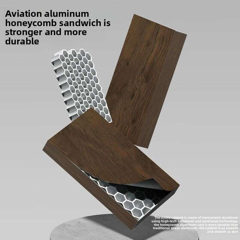 Kabinet Cermin Pintar Penyimpanan Aluminium QW- di Bilik Mandi, Set Singki Bilik Mandi