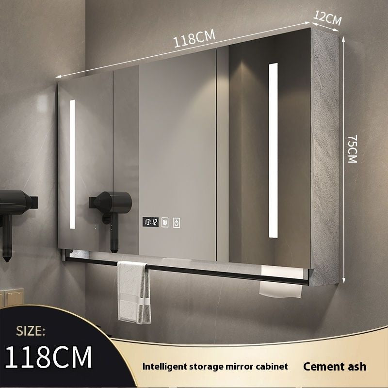 QW- Made of Real Wood Smart Mirror in the Bathroom Storage Cabinet