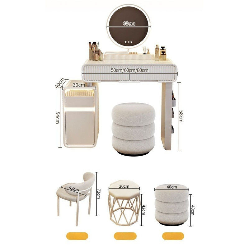 Bedroom Modern Simple Storage Cabinet Solid Wood Dressing Table