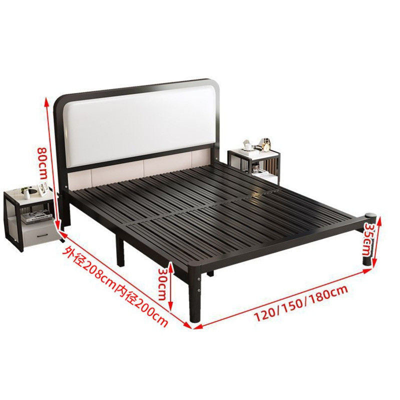 Iron iron frame single bed simple fashion thick encryption 1.8m double for home 1.5 meters