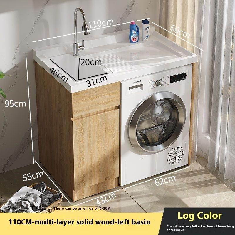 QW- Bathroom cabinet and bathroom sink set