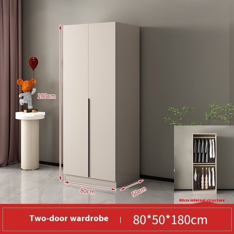 Italian Style Home Bedroom Wardrobe Cream Wind Simple Main Small Elegant Storage Cabinet Light