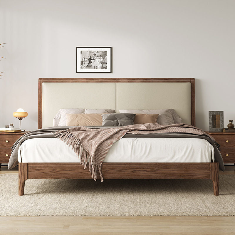 White Solid Wood 1.5 Modern Simple Soft Pack Nordic Home 1.8 Meters Large Bedroom Single Bed
