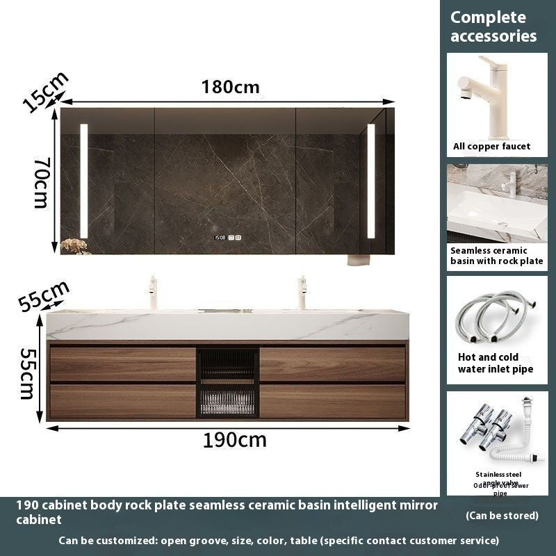 QW- Custom-madeBathroom CounterBathroom Storage CabinetSmart Mirror CabinetBathroom Basin