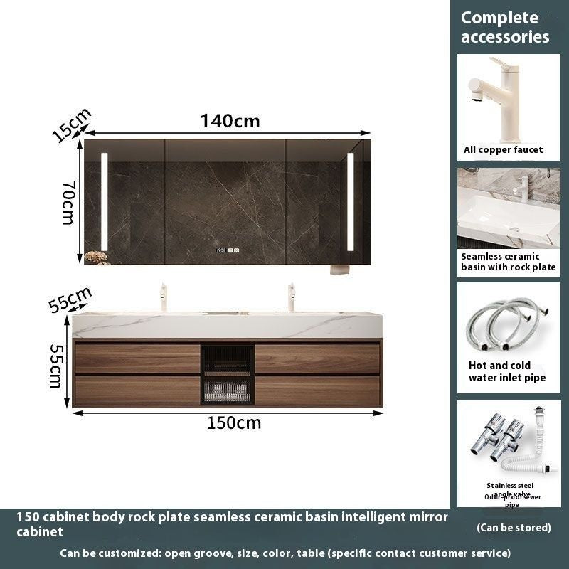 QW- Custom-madeBathroom CounterBathroom Storage CabinetSmart Mirror CabinetBathroom Basin