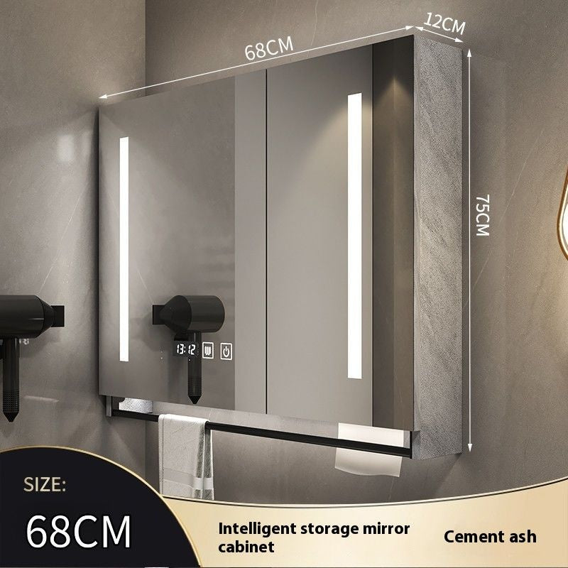 QW- Made of Real Wood Smart Mirror in the Bathroom Storage Cabinet
