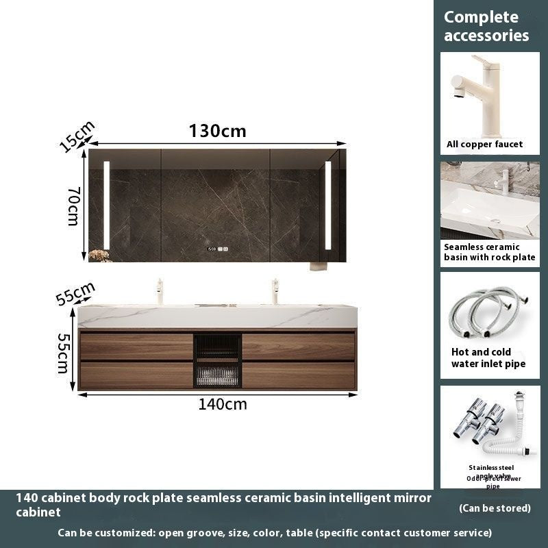 QW- Custom-madeBathroom CounterBathroom Storage CabinetSmart Mirror CabinetBathroom Basin