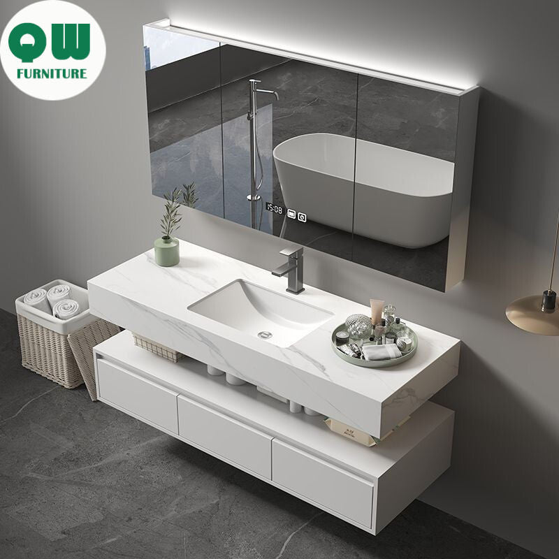 QW- Smart Mirror for Storage Cabinet Bathroom Sink Set
