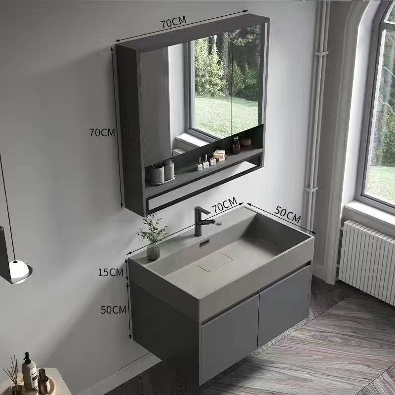 QW- Smart Mirror Real Wood Storage Bathroom Wash Cabinet