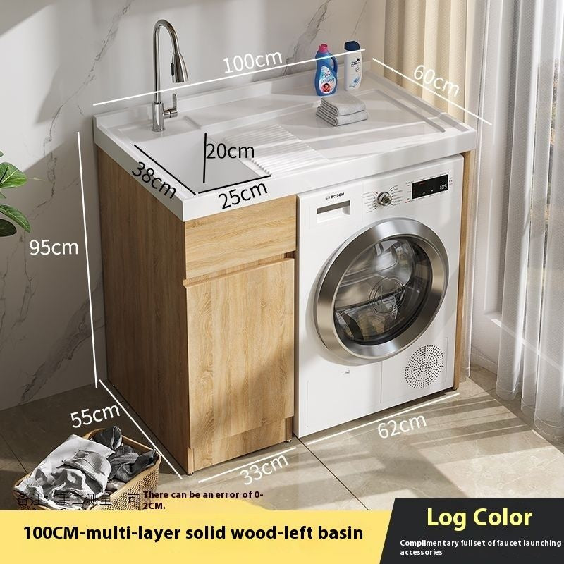 QW- Bathroom cabinet and bathroom sink set