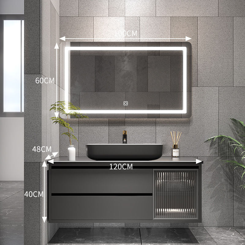 QW- Bathroom Set with Sink and Mirror, Smart Mirror Cabinet