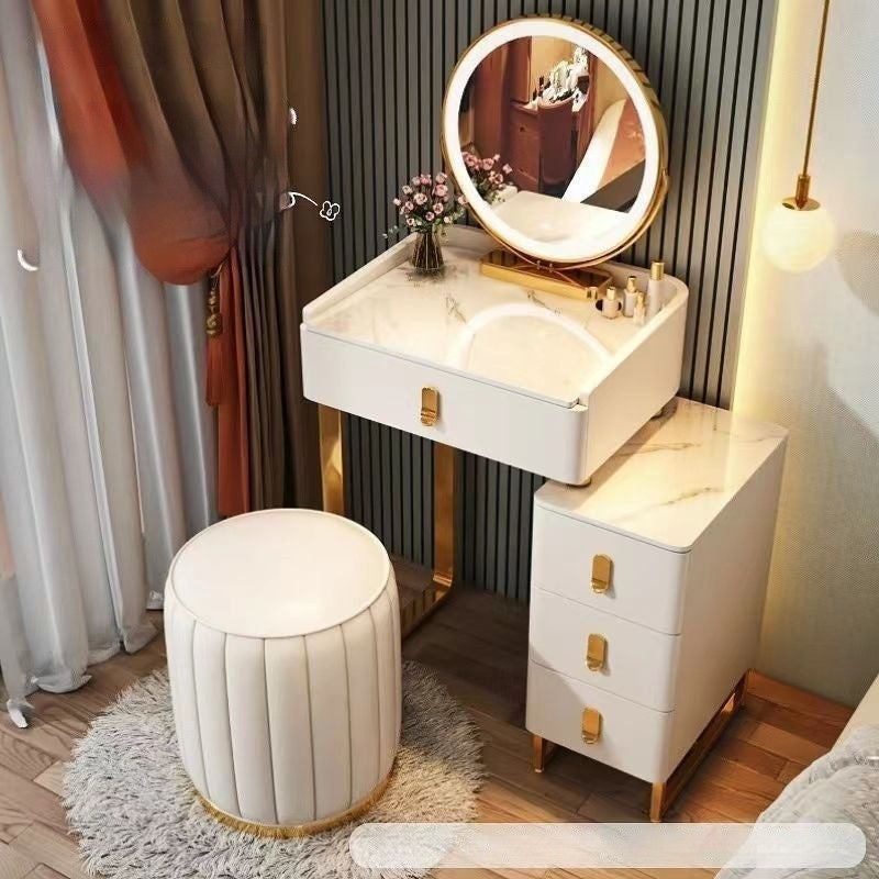 Meja Solek Moden Ringkas Kayu Padu Gaya Itali Storan Rumah Kecil