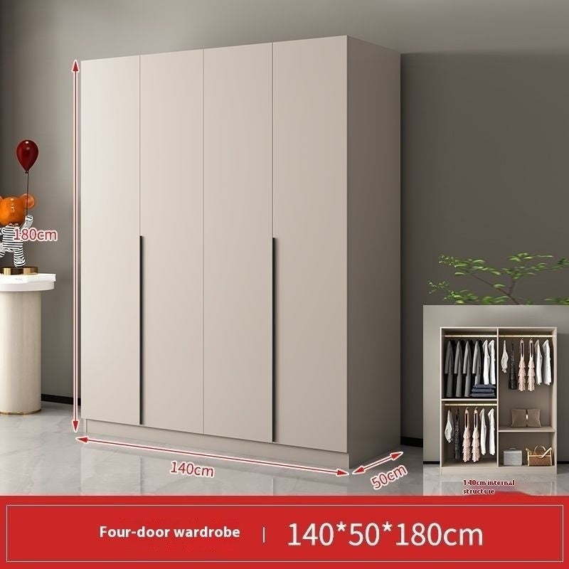 Italian Style Home Bedroom Wardrobe Cream Wind Simple Main Small Elegant Storage Cabinet Light