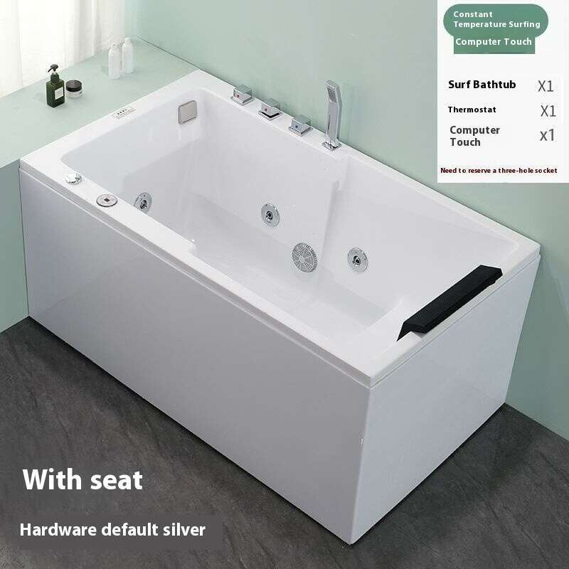 QW- Acrylic Spa Bathtub, Heated Bathtub