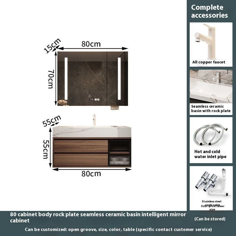 QW- Custom-madeBathroom CounterBathroom Storage CabinetSmart Mirror CabinetBathroom Basin
