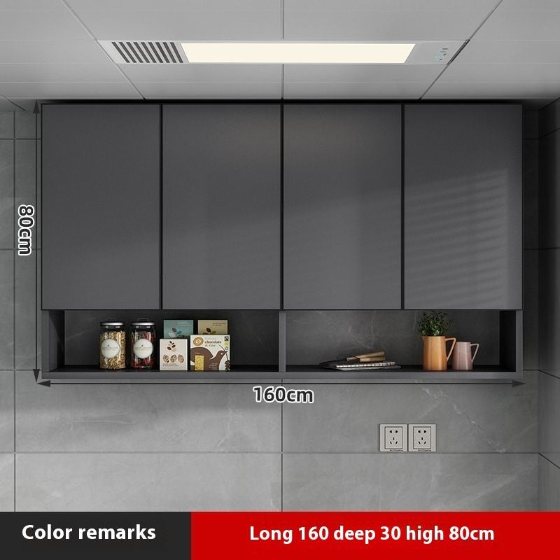 Kabinet Penyimpanan Dapur Gantung Aloi Aluminium QW- Kalis Air 