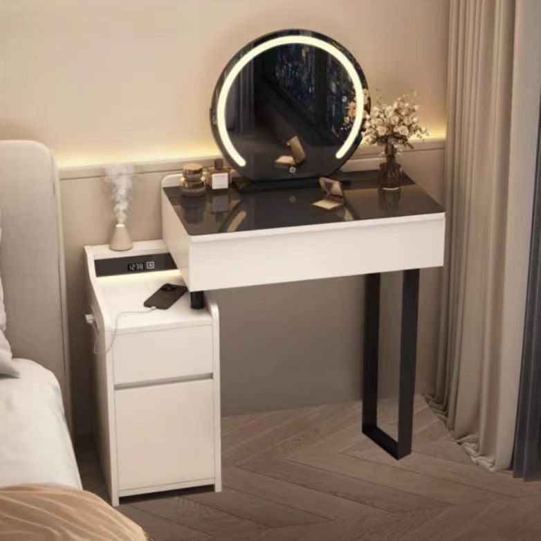 Modern Luxury Solid Wood Bedroom Dressing Table Multi-functional Storage Cabinet One Set