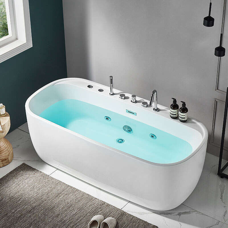 Tab Mandi Sistem Pemanasan Berterusan Spa Akrilik QW- 
