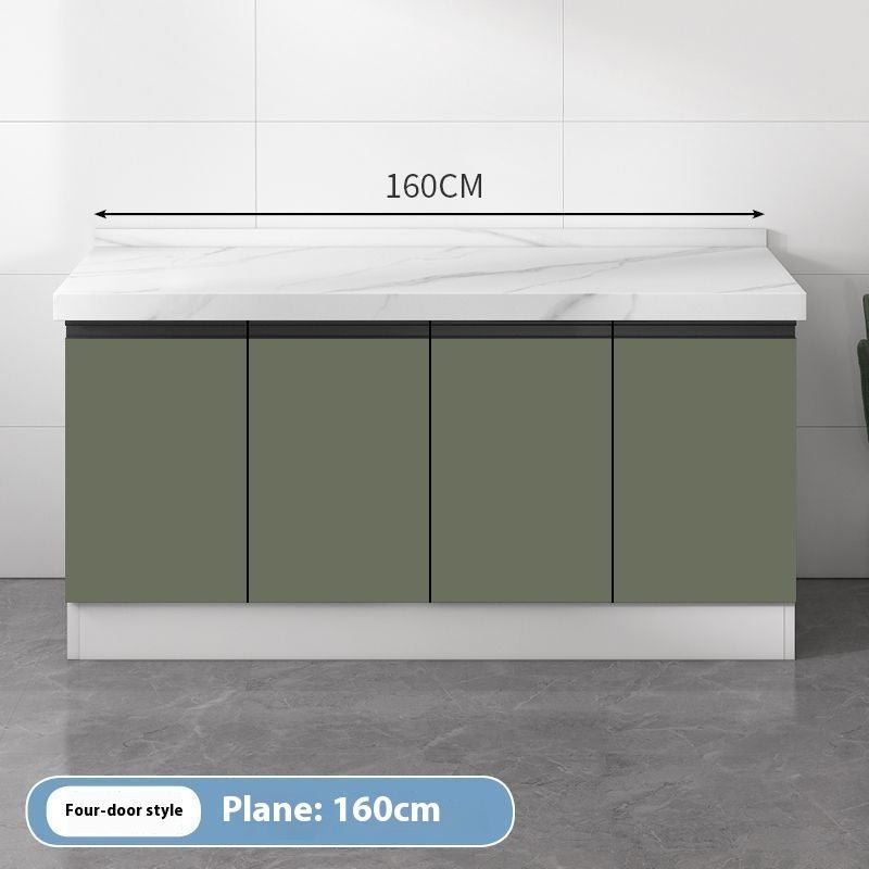QW- Kabinet simpanan dapur, meja kerja dengan sinki