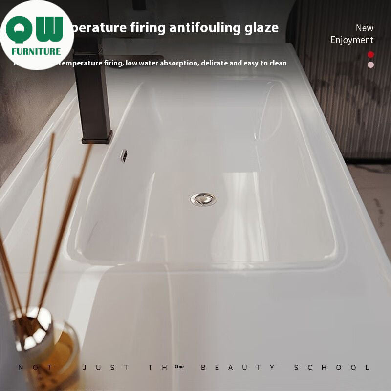 QW- Cabinet, Solid Wood Bathroom, Sink, Bathroom Set, Smart Glass Cabinet