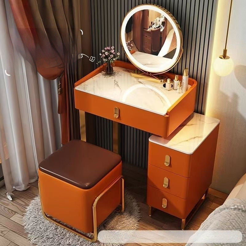 Meja Solek Moden Ringkas Kayu Padu Gaya Itali Storan Rumah Kecil