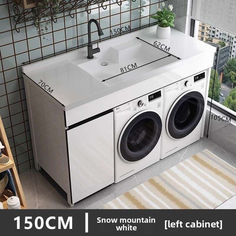 Set sinki bilik mandi aluminium QW- Kabinet simpanan bilik mandi 