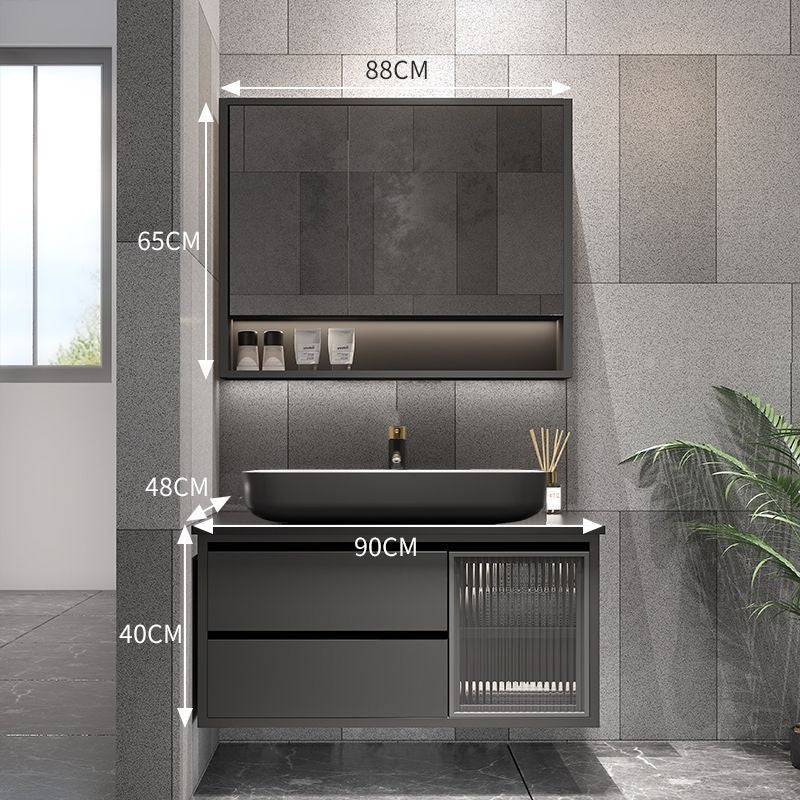 QW- Bathroom Set with Sink and Mirror, Smart Mirror Cabinet