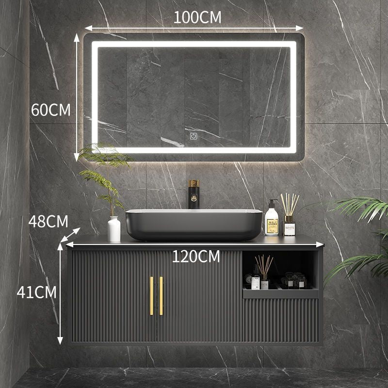 QW- Smart Bathroom, Mirror Bathroom Storage Cabinet, Basin Set