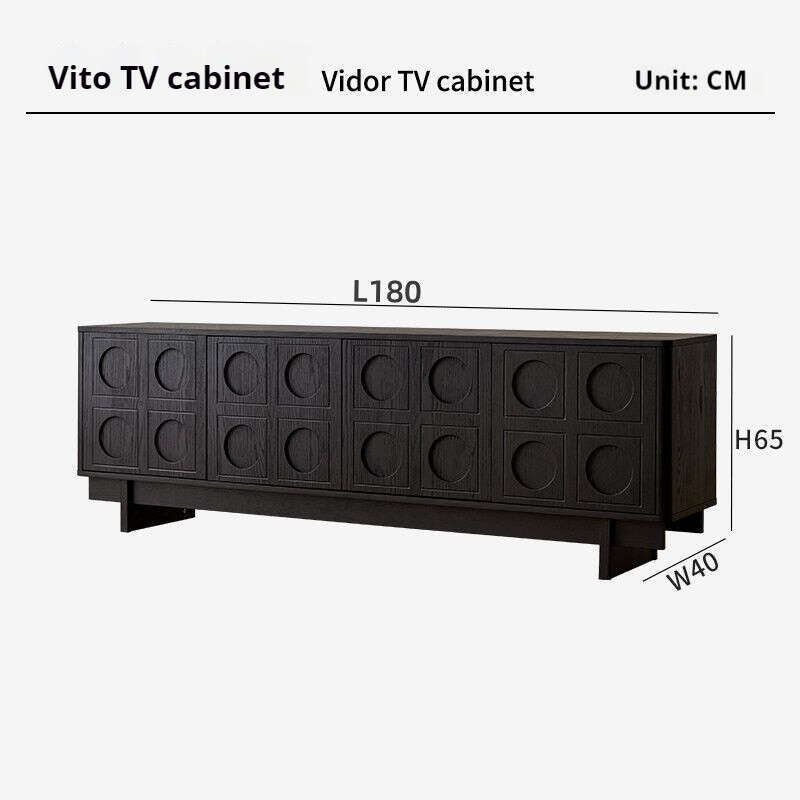 Nordic Vintage Simple Style Solid Wood Coffee Table Living Room Small Home TV Cabinet Geometric Ideas