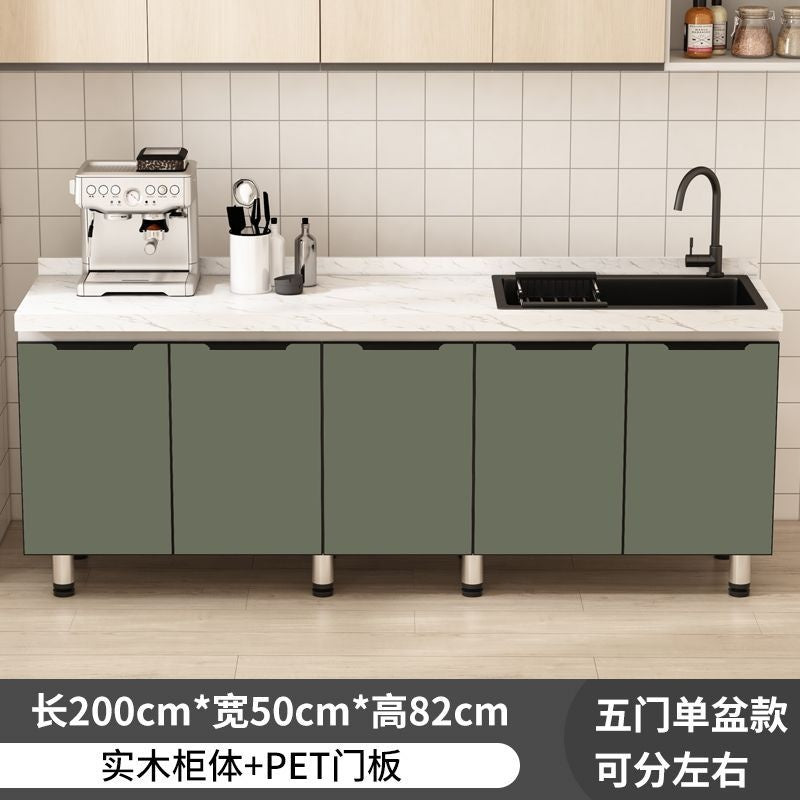 QW- Kabinet dapur, meja kerja pulau, kabinet simpanan dapur 